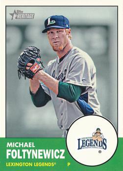 #64 Mike Foltynewicz - Lexington Legends - 2012 Topps Heritage Minor League Baseball