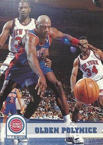 #64 Olden Polynice - Detroit Pistons - 1993-94 Hoops Basketball