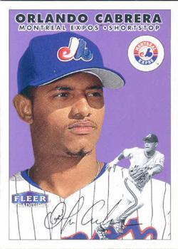 #64 Orlando Cabrera - Montreal Expos - 2000 Fleer Tradition Baseball