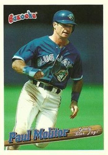 #64 Paul Molitor - Toronto Blue Jays - 1996 Bazooka Baseball