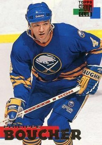 #64 Philippe Boucher - Buffalo Sabres - 1994-95 Stadium Club Hockey