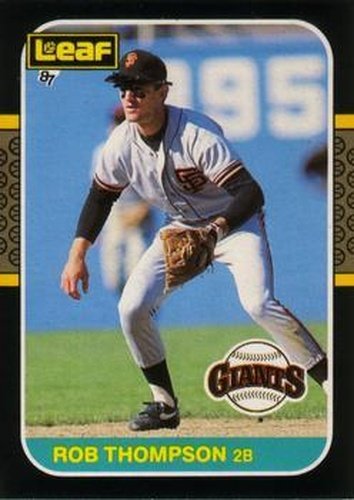 #64 Rob Thompson - San Francisco Giants - 1987 Leaf Baseball