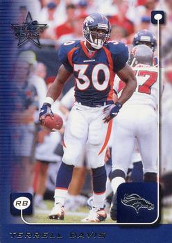 #64 Terrell Davis - Denver Broncos - 1999 Leaf Rookies & Stars Football