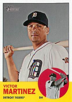 #64 Victor Martinez - Detroit Tigers - 2012 Topps Heritage Baseball
