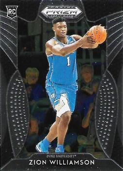 #64 Zion Williamson - Duke Blue Devils - 2019 Panini Prizm Draft Picks Basketball