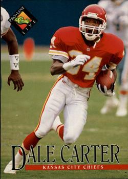 #64 Dale Carter - Kansas City Chiefs - 1994 Pro Line Live Football