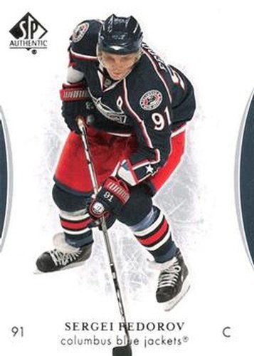 #64 Sergei Fedorov - Columbus Blue Jackets - 2007-08 SP Authentic Hockey