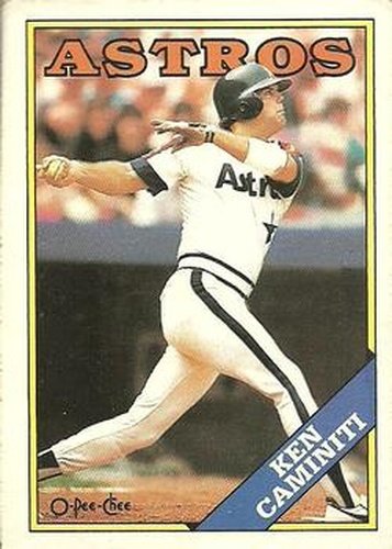 #64 Ken Caminiti - Houston Astros - 1988 O-Pee-Chee Baseball