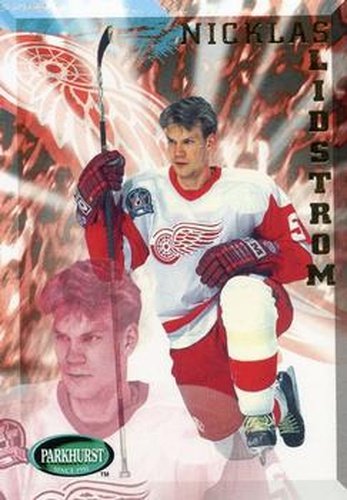 #64 Nicklas Lidstrom - Detroit Red Wings - 1995-96 Parkhurst International Hockey
