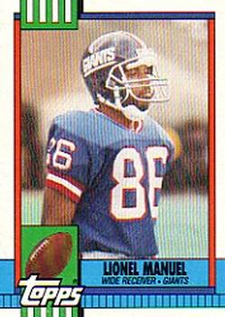 #64 Lionel Manuel - New York Giants - 1990 Topps Football