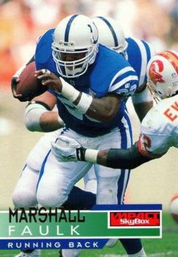 #64 Marshall Faulk - Indianapolis Colts - 1995 SkyBox Impact Football