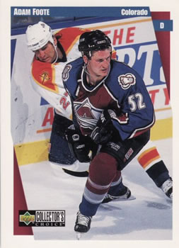 #64 Adam Foote - Colorado Avalanche - 1997-98 Collector's Choice Hockey