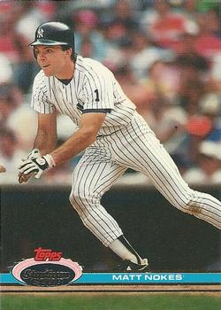 #64 Matt Nokes - New York Yankees - 1991 Stadium Club Baseball