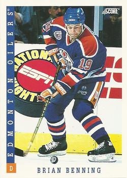 #64 Brian Benning - Edmonton Oilers - 1993-94 Score Canadian Hockey