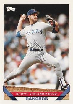 #64 Scott Chiamparino - Texas Rangers - 1993 Topps Baseball