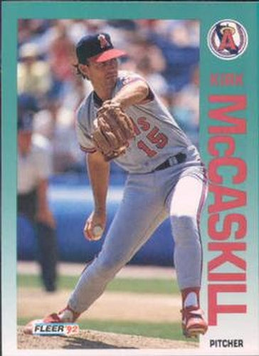 #64 Kirk McCaskill - California Angels - 1992 Fleer Baseball