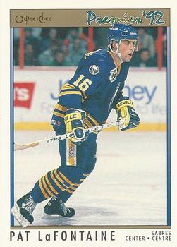 #64 Pat LaFontaine - Buffalo Sabres - 1991-92 O-Pee-Chee Premier Hockey
