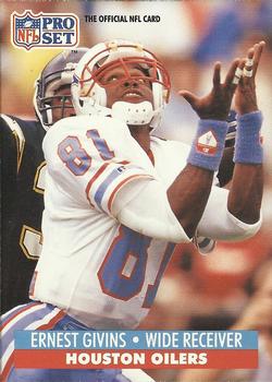 #164 Ernest Givins - Houston Oilers - 1991 Pro Set Football