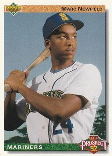 #64 Marc Newfield - Seattle Mariners - 1992 Upper Deck Baseball