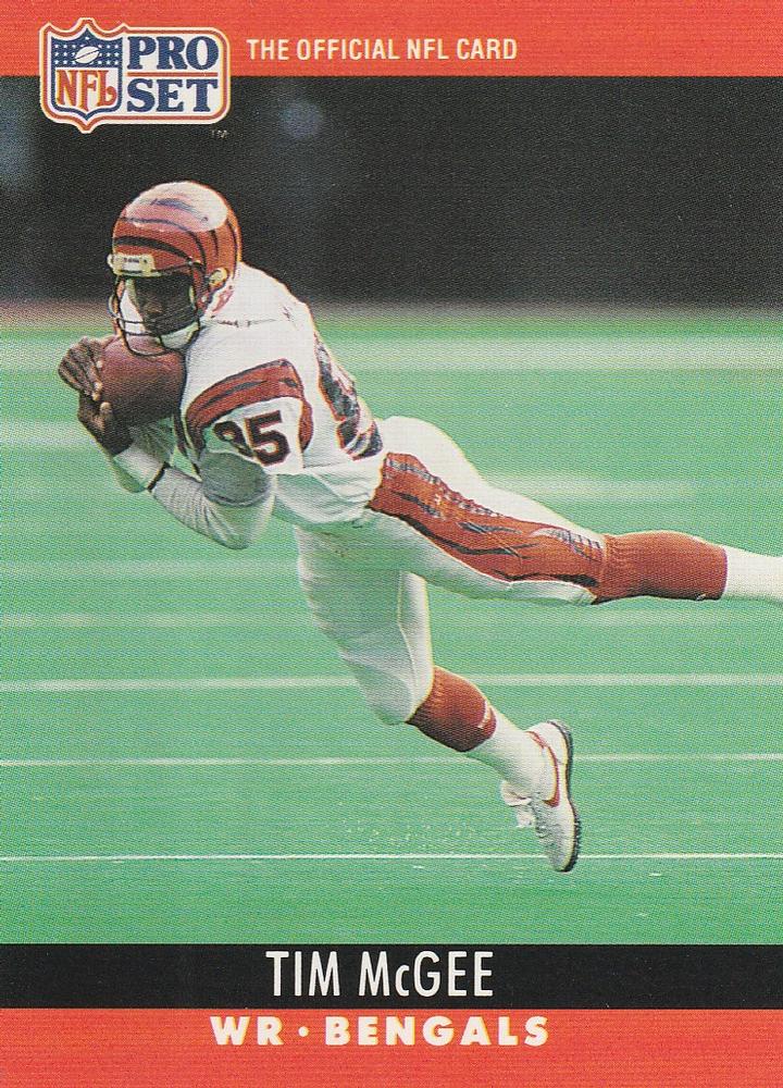 #64 Tim McGee - Cincinnati Bengals - 1990 Pro Set Football