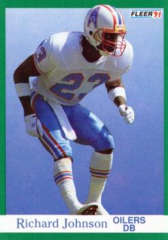 #64 Richard Johnson - Houston Oilers - 1991 Fleer Football