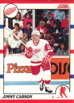 #64 Jimmy Carson - Detroit Red Wings - 1990-91 Score Canadian Hockey