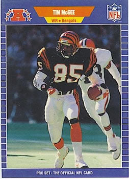 #64 Tim McGee - Cincinnati Bengals - 1989 Pro Set Football