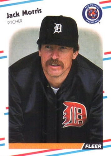 #64 Jack Morris - Detroit Tigers - 1988 Fleer Baseball