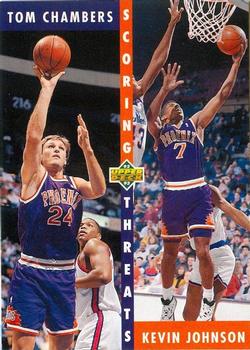 #64 Tom Chambers / Kevin Johnson - Phoenix Suns - 1992-93 Upper Deck Basketball