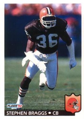 #64 Stephen Braggs - Cleveland Browns - 1992 Fleer Football