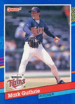 #64 Mark Guthrie - Minnesota Twins - 1991 Donruss Baseball