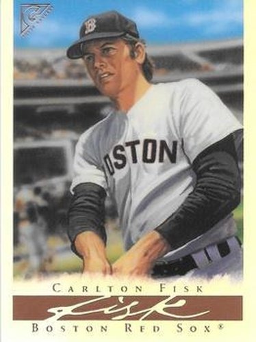 #64b Carlton Fisk - Boston Red Sox - 2003 Topps Gallery Hall of Fame - Artist's Proofs Baseball