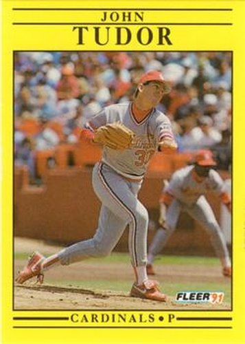 #650 John Tudor - St. Louis Cardinals - 1991 Fleer Baseball