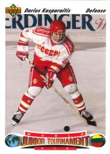 #650 Darius Kasparaitis - CIS - 1991-92 Upper Deck Hockey