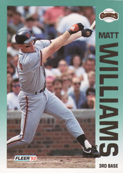 #650 Matt Williams - San Francisco Giants - 1992 Fleer Baseball