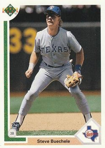 #650 Steve Buechele - Texas Rangers - 1991 Upper Deck Baseball