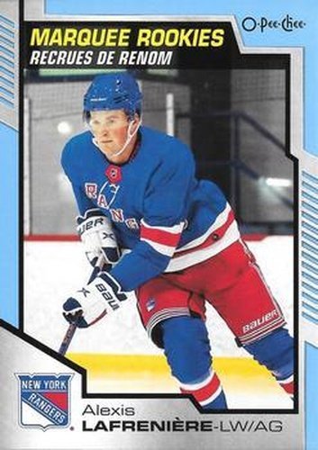 #650 Alexis Lafreniere - New York Rangers - 2020-21 O-Pee-Chee Update Blue Hockey