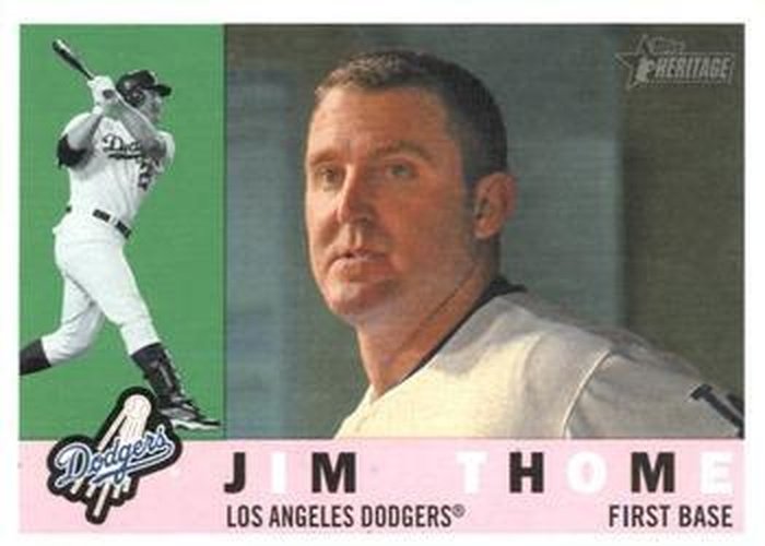 #650 Jim Thome - Los Angeles Dodgers - 2009 Topps Heritage Baseball