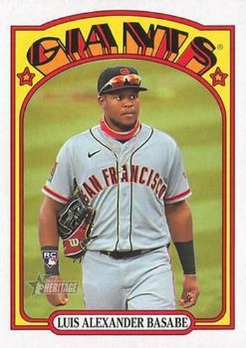 #650 Luis Alexander Basabe - San Francisco Giants - 2021 Topps Heritage Baseball