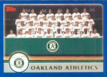 #650 Oakland Athletics - Oakland Athletics - 2003 Topps Baseball