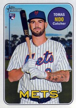 #650 Tomas Nido - New York Mets - 2018 Topps Heritage Baseball