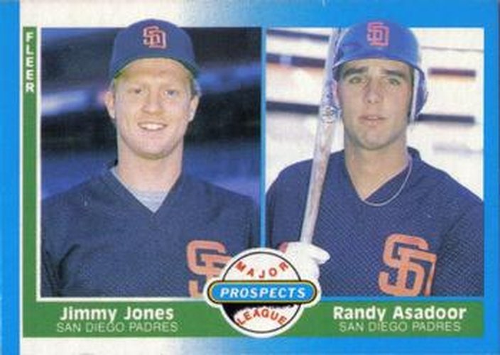 #650 Jimmy Jones / Randy Asadoor - San Diego Padres - 1987 Fleer Baseball
