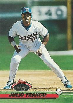 #651 Julio Franco - Texas Rangers - 1993 Stadium Club Baseball