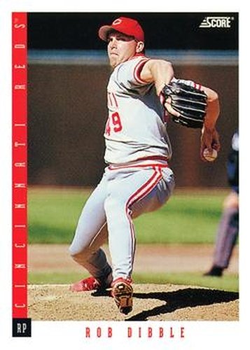 #651 Rob Dibble - Cincinnati Reds - 1993 Score Baseball