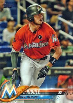 #651 J.T. Riddle - Miami Marlins - 2018 Topps Baseball