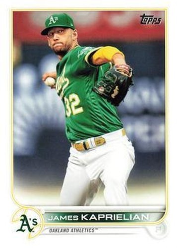 #651 James Kaprielian - Oakland Athletics - 2022 Topps Baseball