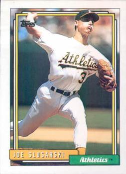 #651 Joe Slusarski - Oakland Athletics - 1992 Topps Baseball