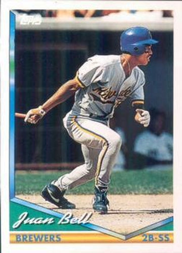 #651 Juan Bell - Milwaukee Brewers - 1994 Topps Baseball