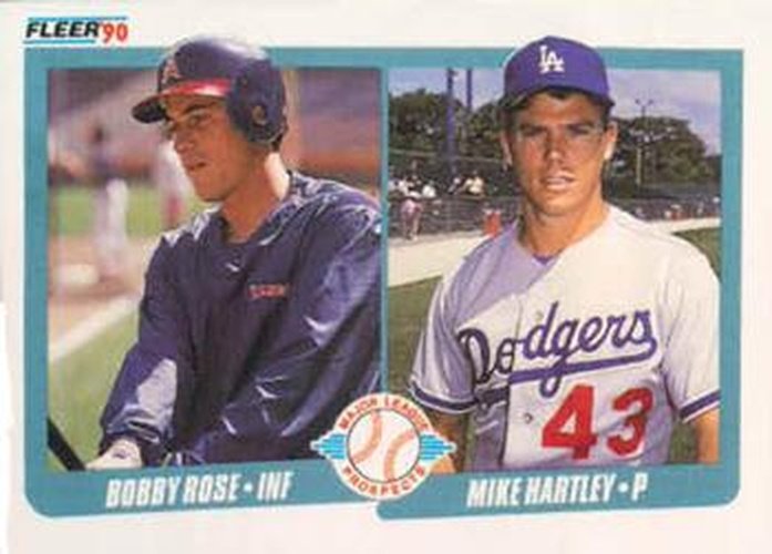 #651 Bobby Rose / Mike Hartley - California Angels / Los Angeles Dodgers - 1990 Fleer USA Baseball