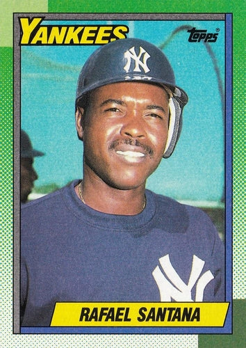 #651 Rafael Santana - New York Yankees - 1990 Topps Baseball